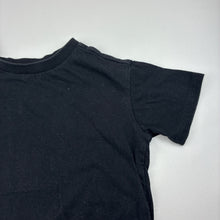 Load image into Gallery viewer, Unisex Anko, plain black cotton t-shirt, GUC, size 3,  