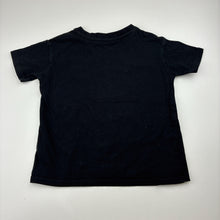Load image into Gallery viewer, Unisex Anko, plain black cotton t-shirt, GUC, size 3,  