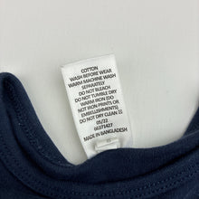 Load image into Gallery viewer, Unisex Target, navy organic cotton bodysuit, GUC, size 1,  