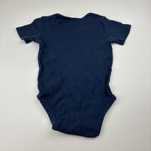 Load image into Gallery viewer, Unisex Target, navy organic cotton bodysuit, GUC, size 1,  