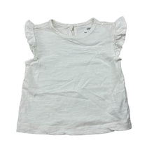 Load image into Gallery viewer, Girls Little Me, white cotton top, EUC, size 0-1,  