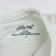 Load image into Gallery viewer, Girls Little Me, white cotton top, EUC, size 0-1,  