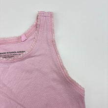 Load image into Gallery viewer, Girls Anko, pink stretch cotton singlet, GUC, size 2-3,  