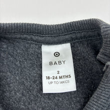 Load image into Gallery viewer, Unisex Target, plain grey cotton blend fleece lined sweater, GUC, size 2,  
