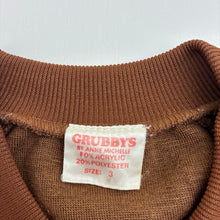 Load image into Gallery viewer, Unisex Grubbys, vintage velour sweater, EUC, size 3,  