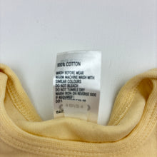 Load image into Gallery viewer, Unisex Anko, yellow cotton bodysuit, seashells, EUC, size 1,  
