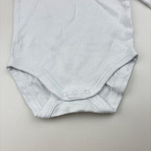 Load image into Gallery viewer, Unisex Baby Berry, white cotton long sleeve bodysuit, EUC, size 0,  