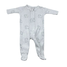 Load image into Gallery viewer, Unisex Marquise, white cotton zip coverall, sheep, GUC, size 0000,  