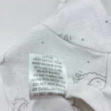 Load image into Gallery viewer, Unisex Marquise, white cotton zip coverall, sheep, GUC, size 0000,  
