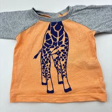 Load image into Gallery viewer, Unisex Cotton On Baby, cotton long sleeve t-shirt, giraffe, GUC, size 0000,  