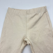 Load image into Gallery viewer, Unisex Zara, beige cotton blend baby leggings, elasticated, FUC, size 0,  