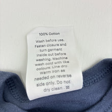 Load image into Gallery viewer, Unisex 4 Baby, navy cotton singletsuit, GUC, size 00,  