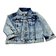 Load image into Gallery viewer, Unisex Cotton On, blue stretch denim jacket, FUC, size 2,