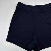 Load image into Gallery viewer, Womens WHITE FOX, black ribbed stretchy shorts, elasticated, EUC, size XS,