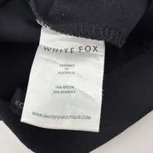 Load image into Gallery viewer, Womens WHITE FOX, black ribbed stretchy shorts, elasticated, EUC, size XS,
