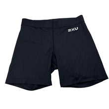 Load image into Gallery viewer, Womens 2XU, black activewear shorts, *drawcord missing, elastic functional, GUC, size S,