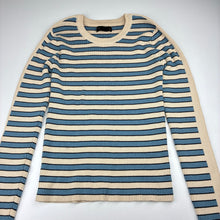Load image into Gallery viewer, Womens SEED, striped ribbed knit long sleeve top, armpit to armpit: 32cm unstretched, EUC, size XS,