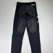 Load image into Gallery viewer, Womens 2XU, compression tights, padded knees &amp; shins, EUC, size XXS,