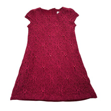 Load image into Gallery viewer, Girls Pumpkin Patch, lined floral lace dress, FUC, size 4, L: 51cm