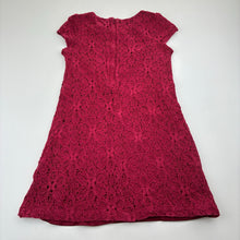 Load image into Gallery viewer, Girls Pumpkin Patch, lined floral lace dress, FUC, size 4, L: 51cm