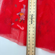 Load image into Gallery viewer, Girls Bluey, cotton blend tulle Christmas dress, GUC, size 5, L: 59.5cm