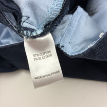 Load image into Gallery viewer, Boys Korango, navy stretch cotton shortalls, GUC, size 3,