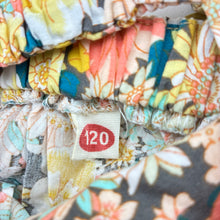 Load image into Gallery viewer, Girls floral, stretch cotton floral dress, EUC, size 6, L: 55.5cm