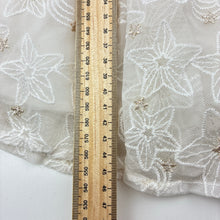 Load image into Gallery viewer, Girls Balabala, lined cream floral tulle long sleeve dress, GUC, size 2, L: 45cm