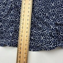 Load image into Gallery viewer, Girls Target, navy &amp; white viscose dress, GUC, size 12, L: 73cm