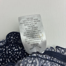 Load image into Gallery viewer, Girls Target, navy &amp; white viscose dress, GUC, size 12, L: 73cm