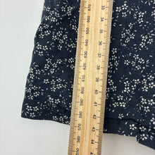 Load image into Gallery viewer, Girls Zara, navy viscose floral long sleeve dress, EUC, size 2-3, L: 43cm