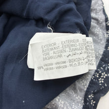 Load image into Gallery viewer, Girls Zara, navy viscose floral long sleeve dress, EUC, size 2-3, L: 43cm