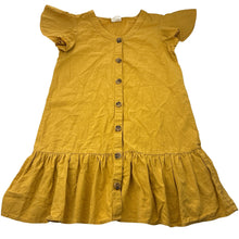 Load image into Gallery viewer, Girls Cotton On, mustard cotton blend dress, EUC, size 9-10, L: 68cm