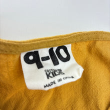Load image into Gallery viewer, Girls Cotton On, mustard cotton blend dress, EUC, size 9-10, L: 68cm