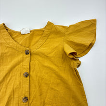 Load image into Gallery viewer, Girls Cotton On, mustard cotton blend dress, EUC, size 9-10, L: 68cm