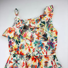 Load image into Gallery viewer, Girls MNG, floral cotton dress, EUC, size 11-12, L: 82.5cm