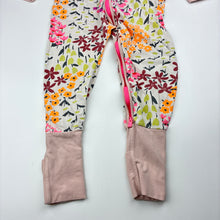 Load image into Gallery viewer, Girls Bonds, floral stretch cotton wondersuit / romper, FUC, size 3,