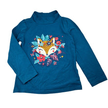 Load image into Gallery viewer, Girls Du Pareil Au Meme, long sleeve skivvy, fox, EUC, size 6,