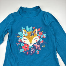 Load image into Gallery viewer, Girls Du Pareil Au Meme, long sleeve skivvy, fox, EUC, size 6,