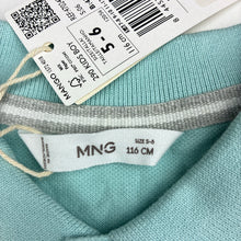 Load image into Gallery viewer, Boys MNG, aqua cotton polo top, NEW, size 5-6,