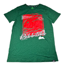 Load image into Gallery viewer, Boys NRL, South Sydney Rabbitohs cotton t-shirt, EUC, size 16,