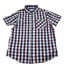 Load image into Gallery viewer, Boys Matalan, check cotton short sleeve shirt, EUC, size 8,