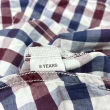 Load image into Gallery viewer, Boys Matalan, check cotton short sleeve shirt, EUC, size 8,