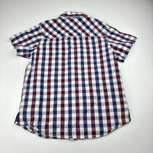 Load image into Gallery viewer, Boys Matalan, check cotton short sleeve shirt, EUC, size 8,