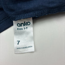 Load image into Gallery viewer, Unisex Anko, navy cotton t-shirt, EUC, size 7,