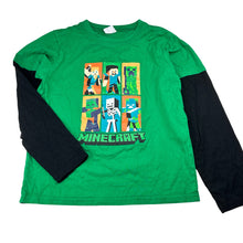 Load image into Gallery viewer, Boys Minecraft, long sleeve t-shirt, gaming, EUC, size 12,
