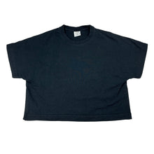 Load image into Gallery viewer, Girls Zara, black cropped cotton t-shirt, GUC, size 11-12,