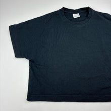 Load image into Gallery viewer, Girls Zara, black cropped cotton t-shirt, GUC, size 11-12,