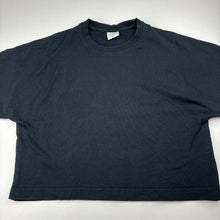Load image into Gallery viewer, Girls Zara, black cropped cotton t-shirt, GUC, size 11-12,