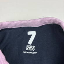 Load image into Gallery viewer, Girls Cotton On, navy cotton t-shirt, tennis, EUC, size 7,